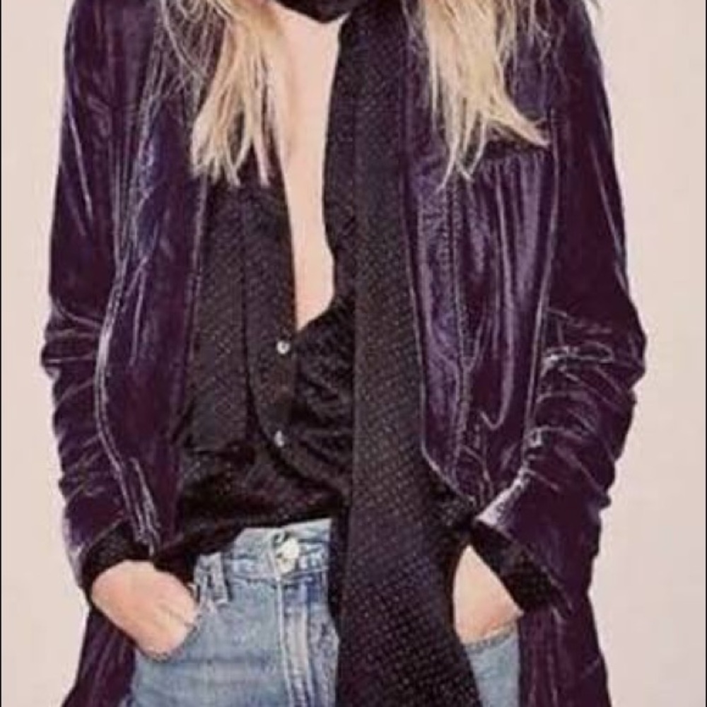 Free people velvet blazer